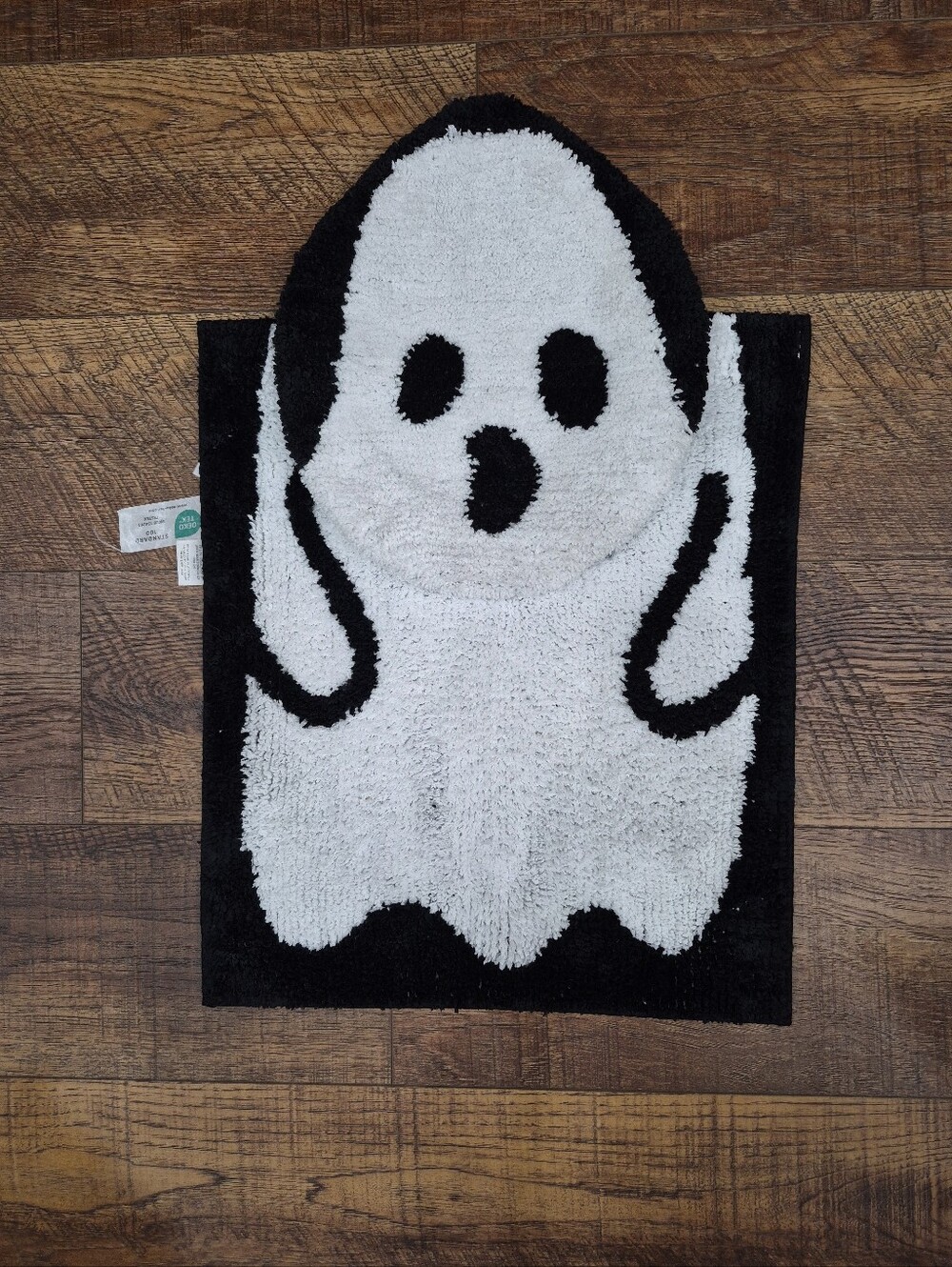 Boneyard Bath Company Halloween Bathroom Decor Novelty Rug & Seat Cover Ghost